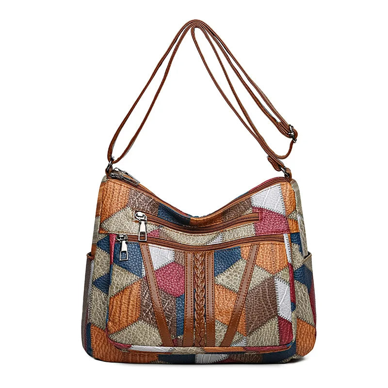 Freja | Patchwork Skuldertaske