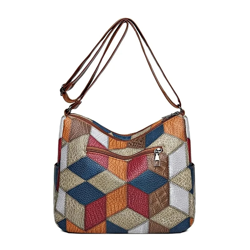 Freja | Patchwork Skuldertaske