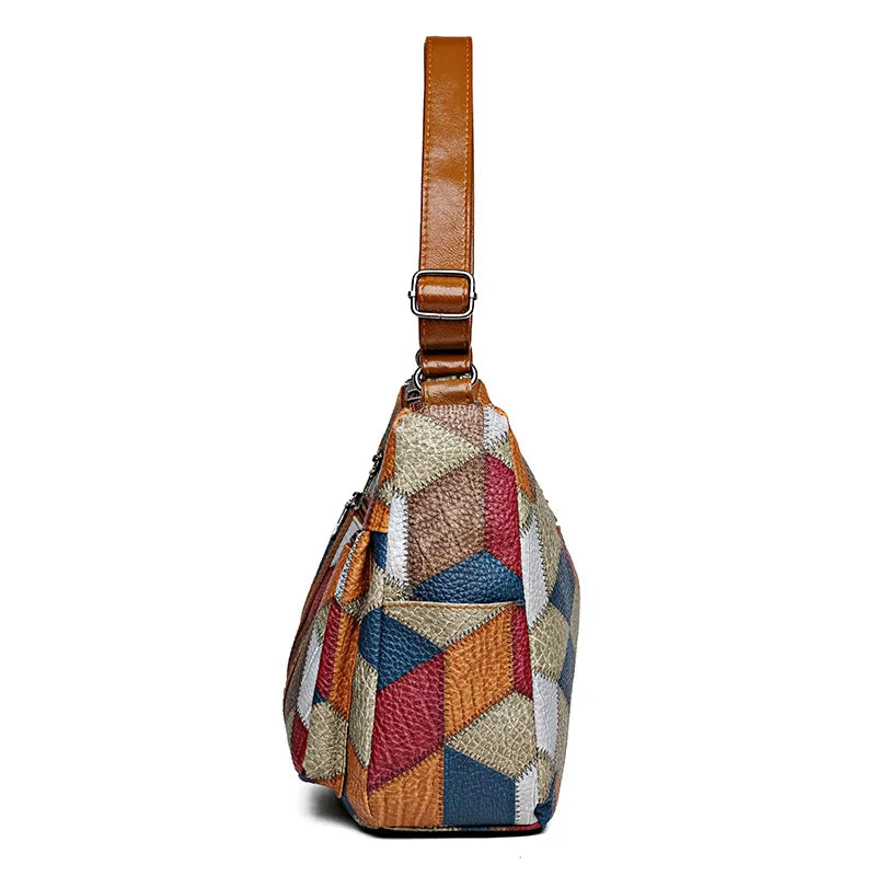 Freja | Patchwork Skuldertaske
